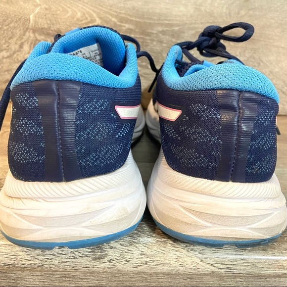 Asics Women Gel-Excite 7 Running Shoes Amplifoam LaceUp Blue/White/Pink 1012A875 - Picture 9 of 12